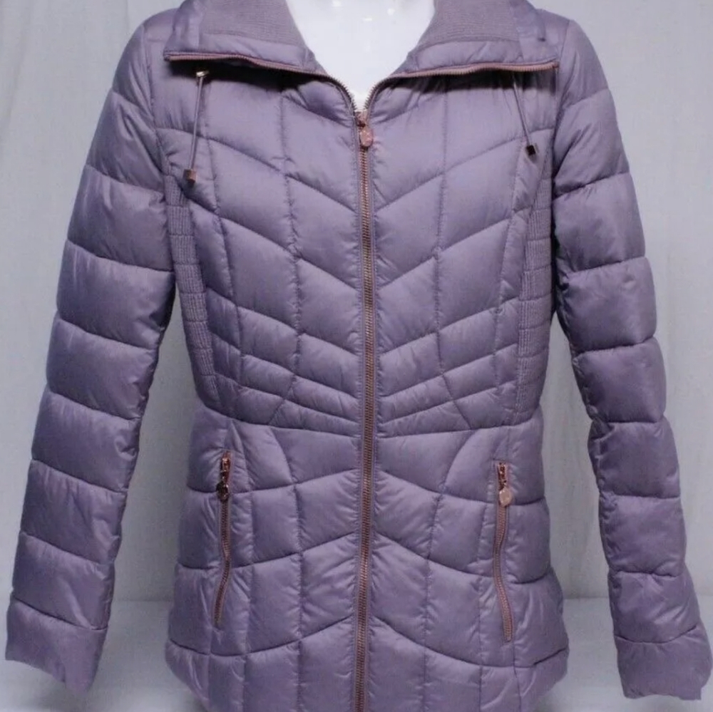 Bernardo quilted packable puffer